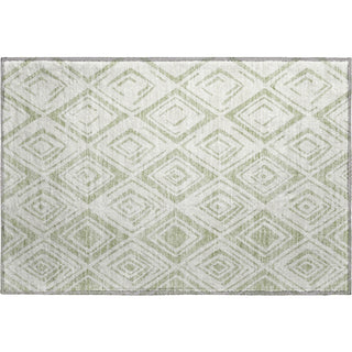 Piper Looms Mayfield Diamond AMF737 Aloe Machine Washable Area Rug Scatter Main Image