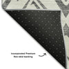 Piper Looms Mayfield Diamond AMF737 Gray Machine Washable Area Rug Backing Image