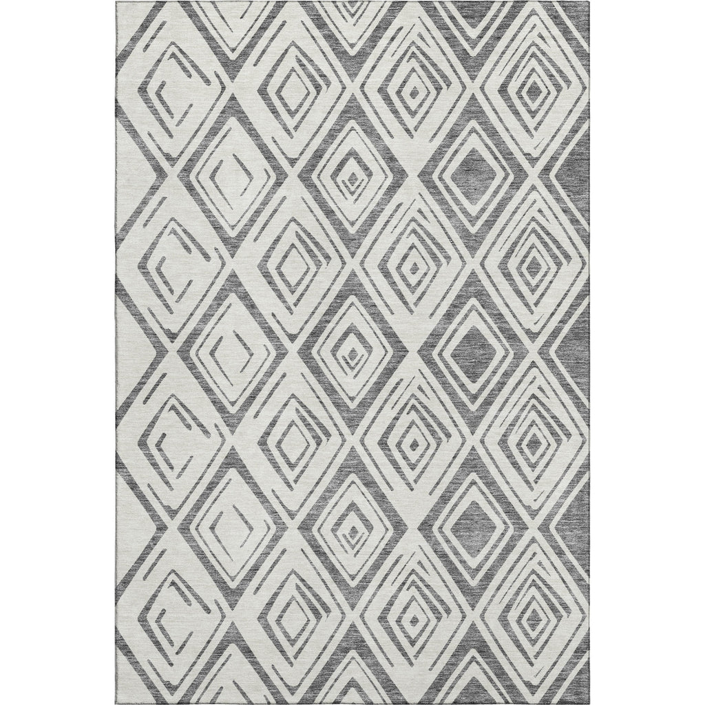 Piper Looms Mayfield Diamond AMF737 Gray Machine Washable Area Rug main image