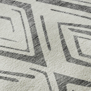 Piper Looms Mayfield Diamond AMF737 Gray Machine Washable Area Rug Swatch Image