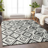 Piper Looms Mayfield Diamond AMF737 Ivory Machine Washable Area Rug Lifestyle Image Feature
