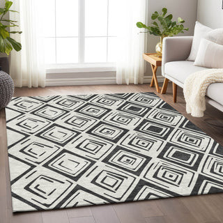 Piper Looms Mayfield Diamond AMF737 Ivory Machine Washable Area Rug Lifestyle Image Feature