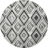 Piper Looms Mayfield Diamond AMF737 Ivory Machine Washable Area Rug Round Main Image