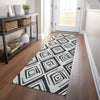 Piper Looms Mayfield Diamond AMF737 Ivory Machine Washable Area Rug Runner Lifestyle Image Feature