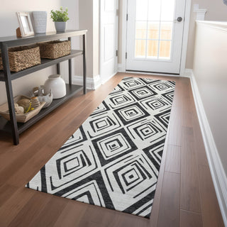 Piper Looms Mayfield Diamond AMF737 Ivory Machine Washable Area Rug Runner Lifestyle Image Feature