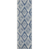 Piper Looms Mayfield Diamond AMF737 Navy Machine Washable Area Rug Runner Main Image