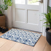 Piper Looms Mayfield Diamond AMF737 Navy Machine Washable Area Rug Scatter Lifestyle Image Feature