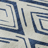 Piper Looms Mayfield Diamond AMF737 Navy Machine Washable Area Rug Swatch Image