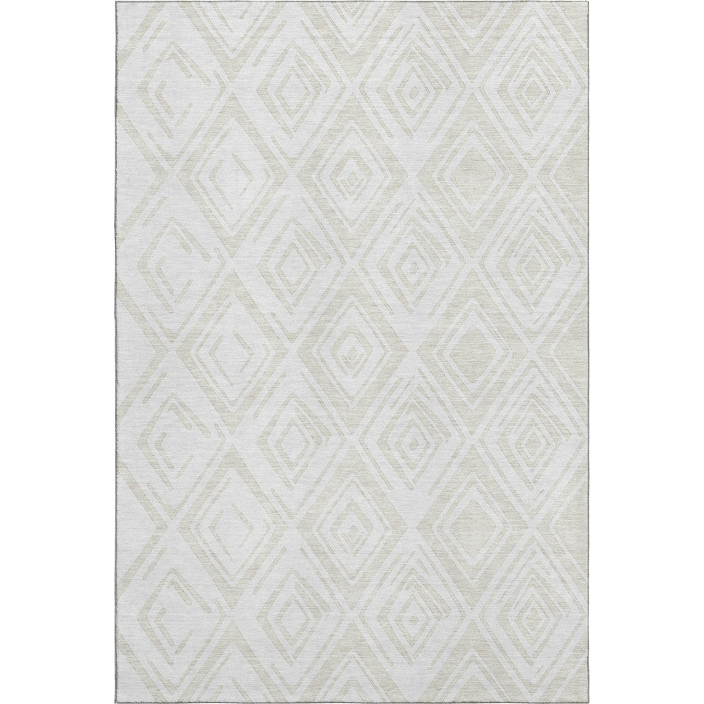 Piper Looms Mayfield Diamond AMF737 Pearl Machine Washable Area Rug main image