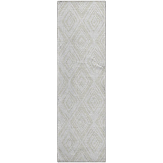Piper Looms Mayfield Diamond AMF737 Pearl Machine Washable Area Rug Runner Main Image