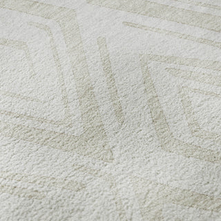 Piper Looms Mayfield Diamond AMF737 Pearl Machine Washable Area Rug Swatch Image