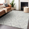 Piper Looms Mayfield Diamond AMF737 Pewter Machine Washable Area Rug Lifestyle Image Feature