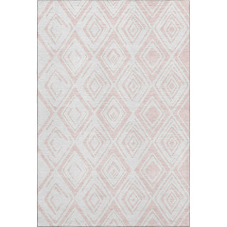 Piper Looms Mayfield Diamond AMF737 Pink Machine Washable Area Rug main image