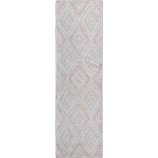 Piper Looms Mayfield Diamond AMF737 Pink Machine Washable Area Rug Runner Main Image