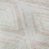 Piper Looms Mayfield Diamond AMF737 Pink Machine Washable Area Rug Swatch Image