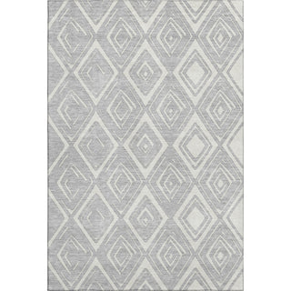 Piper Looms Mayfield Diamond AMF737 Silver Machine Washable Area Rug main image