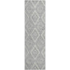 Piper Looms Mayfield Diamond AMF737 Silver Machine Washable Area Rug Runner Main Image