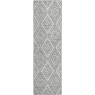 Piper Looms Mayfield Diamond AMF737 Silver Machine Washable Area Rug Runner Main Image