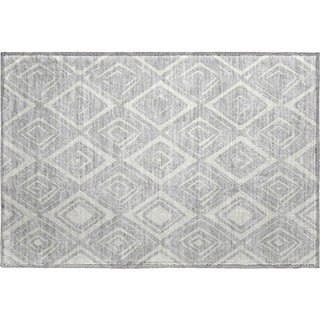 Piper Looms Mayfield Diamond AMF737 Silver Machine Washable Area Rug Scatter Main Image