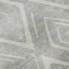 Piper Looms Mayfield Diamond AMF737 Silver Machine Washable Area Rug Swatch Image