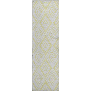 Piper Looms Mayfield Diamond AMF737 Yellow Machine Washable Area Rug Runner Main Image