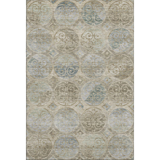 Piper Looms Mayfield Circles AMF738 Beige Machine Washable Area Rug main image