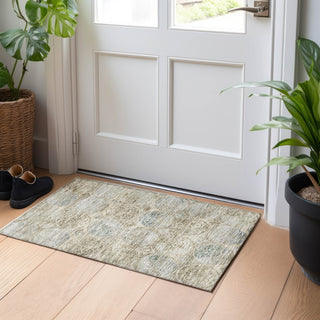 Piper Looms Mayfield Circles AMF738 Beige Machine Washable Area Rug Scatter Lifestyle Image Feature