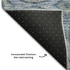 Piper Looms Mayfield Circles AMF738 Blue Machine Washable Area Rug Backing Image