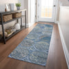 Piper Looms Mayfield Circles AMF738 Blue Machine Washable Area Rug Runner Lifestyle Image Feature