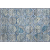 Piper Looms Mayfield Circles AMF738 Blue Machine Washable Area Rug Scatter Main Image