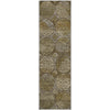 Piper Looms Mayfield Circles AMF738 Brown Machine Washable Area Rug Runner Main Image