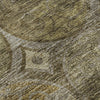 Piper Looms Mayfield Circles AMF738 Brown Machine Washable Area Rug Swatch Image