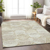Piper Looms Mayfield Circles AMF738 Ivory Machine Washable Area Rug Lifestyle Image Feature