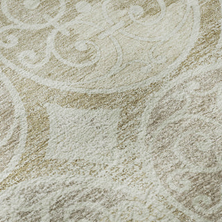 Piper Looms Mayfield Circles AMF738 Ivory Machine Washable Area Rug Swatch Image