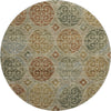 Piper Looms Mayfield Circles AMF738 Taupe Machine Washable Area Rug Round Main Image