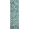 Piper Looms Mayfield Circles AMF738 Teal Machine Washable Area Rug Runner Main Image
