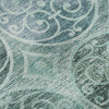 Piper Looms Mayfield Circles AMF738 Teal Machine Washable Area Rug Swatch Image