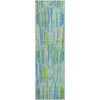 Piper Looms Mayfield Lines AMF739 Aqua Machine Washable Area Rug Runner Main Image