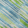 Piper Looms Mayfield Lines AMF739 Aqua Machine Washable Area Rug Swatch Image
