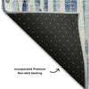 Piper Looms Mayfield Lines AMF739 Blue Machine Washable Area Rug Backing Image