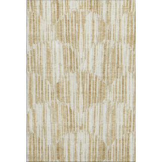 Piper Looms Mayfield Lines AMF739 Gold Machine Washable Area Rug main image