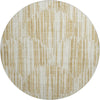 Piper Looms Mayfield Lines AMF739 Gold Machine Washable Area Rug Round Main Image