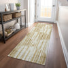 Piper Looms Mayfield Lines AMF739 Gold Machine Washable Area Rug Runner Lifestyle Image Feature
