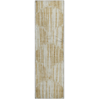 Piper Looms Mayfield Lines AMF739 Gold Machine Washable Area Rug Runner Main Image