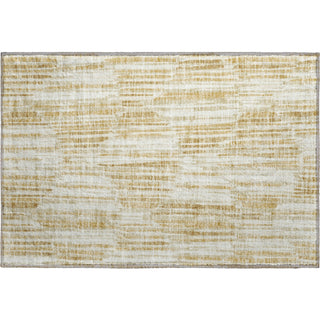 Piper Looms Mayfield Lines AMF739 Gold Machine Washable Area Rug Scatter Main Image