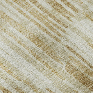 Piper Looms Mayfield Lines AMF739 Gold Machine Washable Area Rug Swatch Image