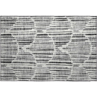 Piper Looms Mayfield Lines AMF739 Gray Machine Washable Area Rug Scatter Main Image