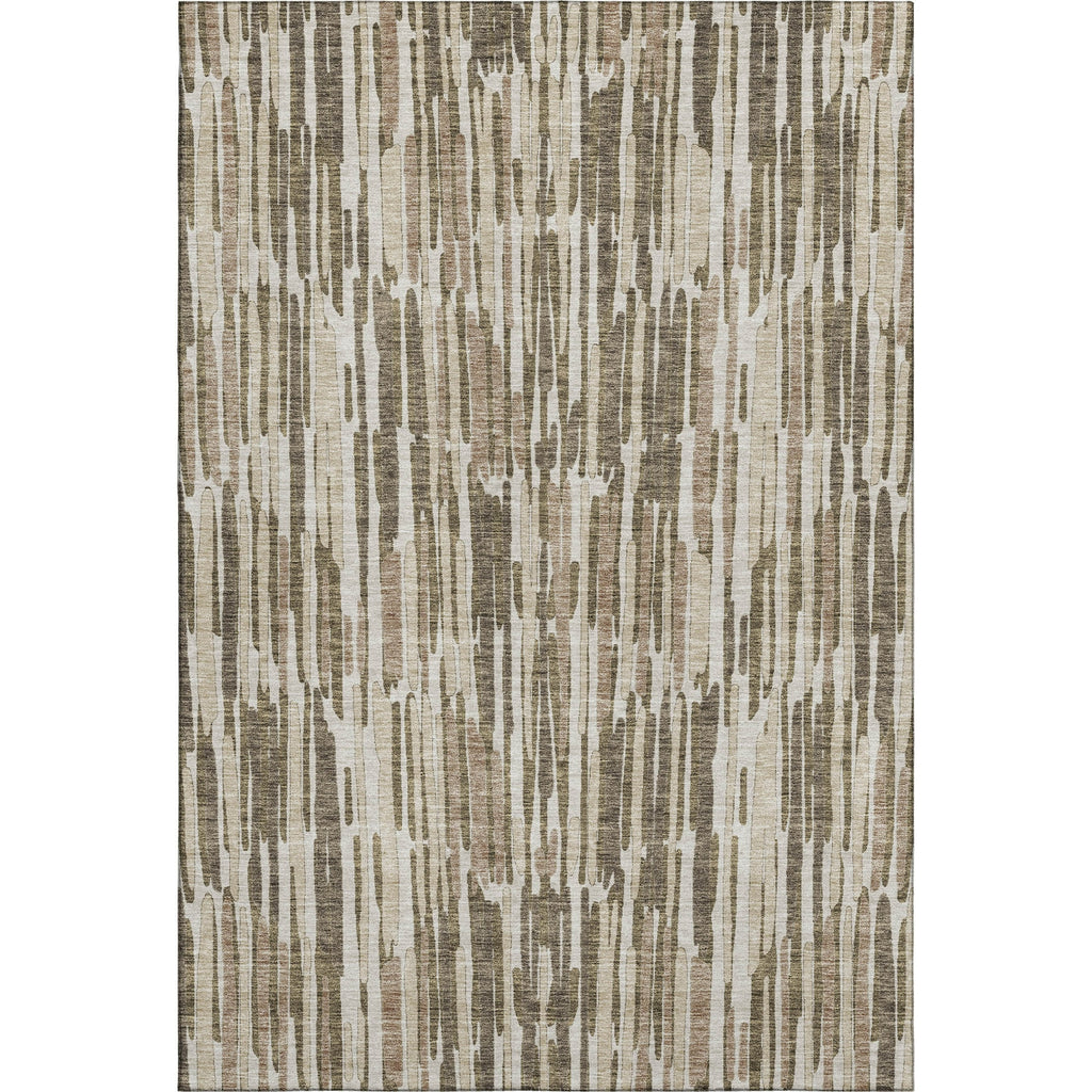 Piper Looms Mayfield Lines AMF739 Mocha Machine Washable Area Rug main image