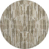 Piper Looms Mayfield Lines AMF739 Mocha Machine Washable Area Rug Round Main Image