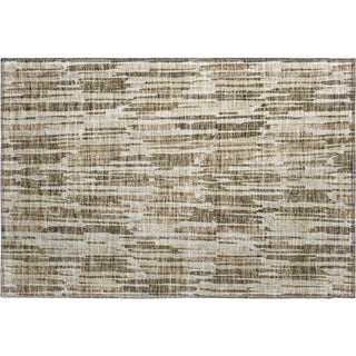 Piper Looms Mayfield Lines AMF739 Mocha Machine Washable Area Rug Scatter Main Image